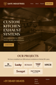 A Website Homepage For Safe Industries, A Hyderaba logo
